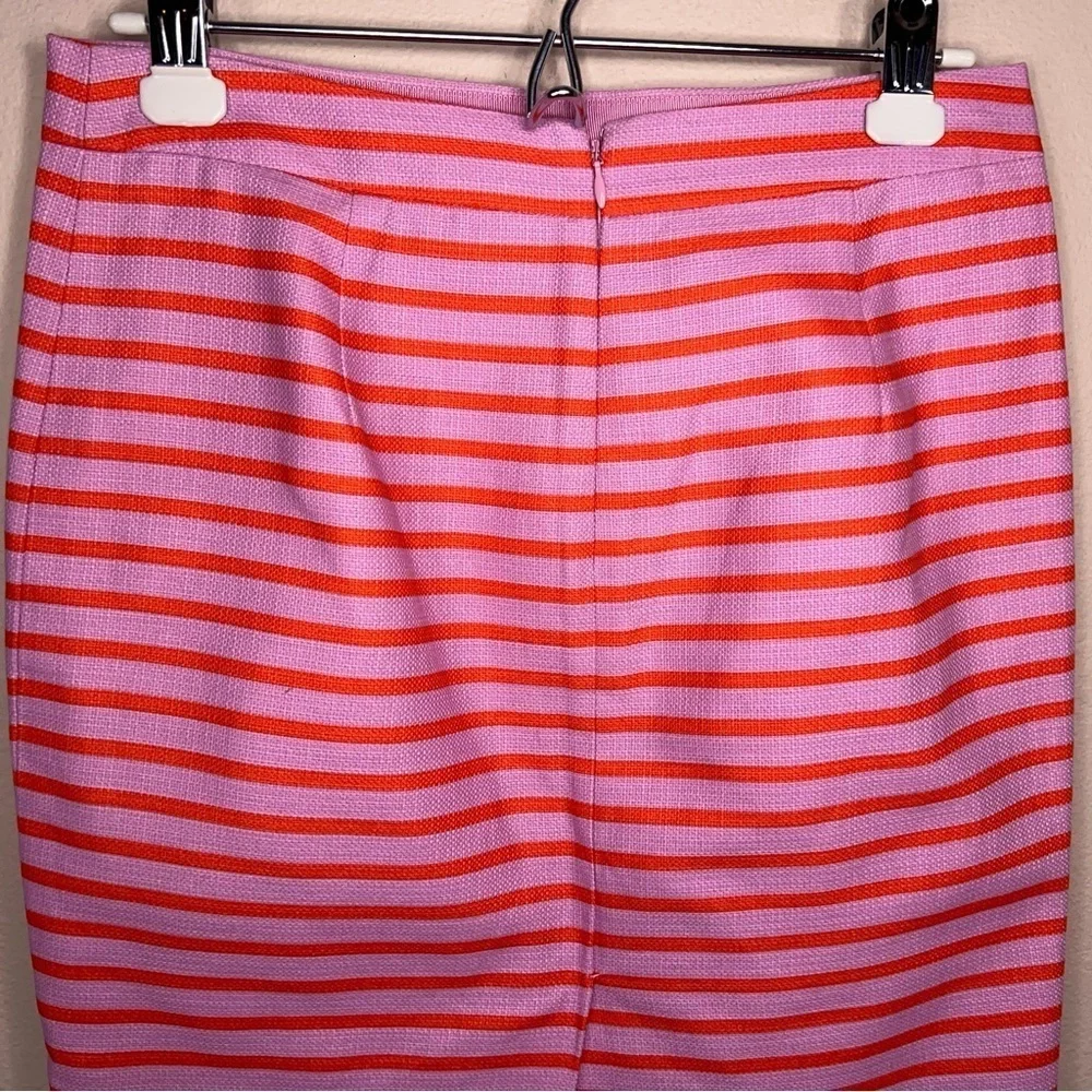 Size Petite 2 K Crew Pink Striped Cotton Pencil Skirt Barbiecore Preppy